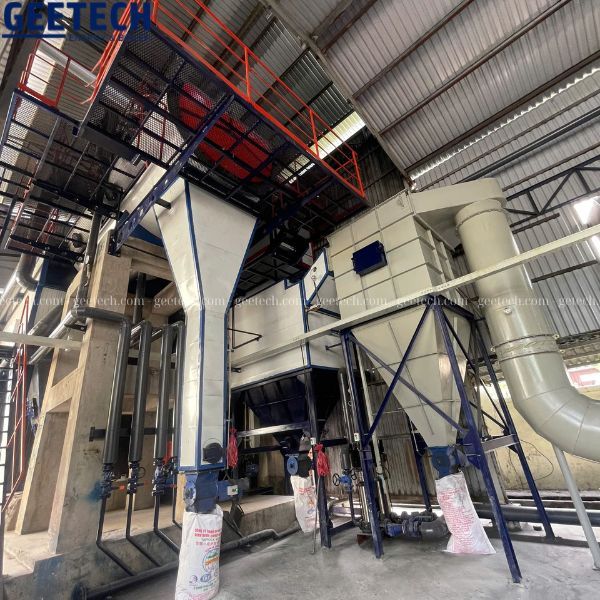 Hệ thống lò hơi tầng sôi đốt trấu