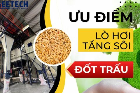 Lợi ích khi sử dụng lò hơi tầng sôi đốt trấu